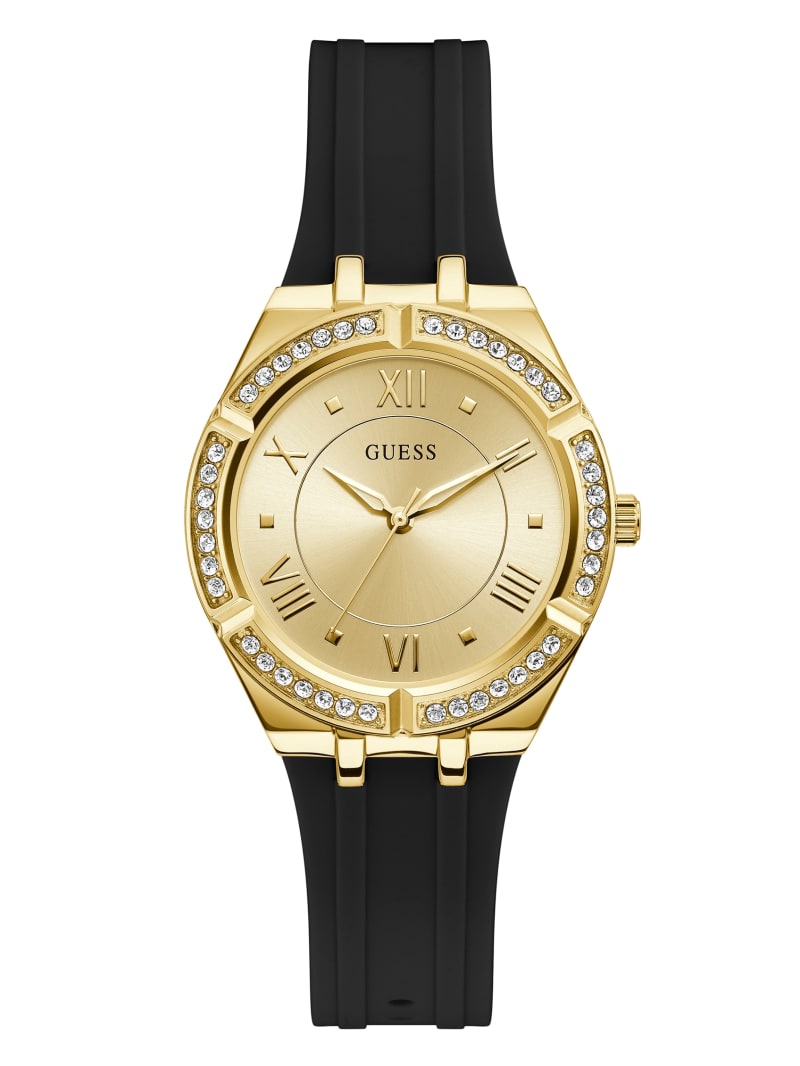 Guess Gold-Tone and Analog Women's Watches Black | 9306-IYFRE