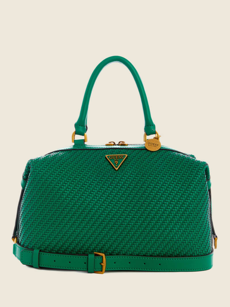 Guess Hassie Soho Women's Satchel Bags Green | 5392-WVFTL