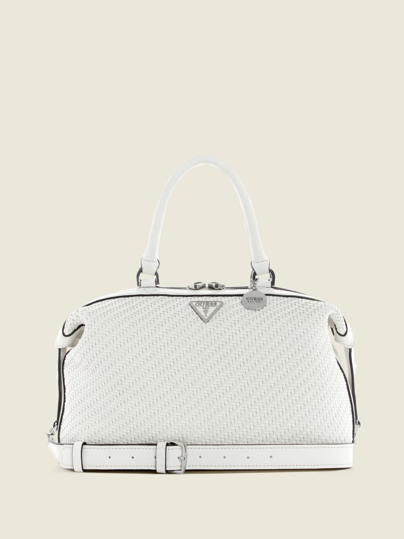 Guess Hassie Women's Satchel Bags White | 3517-ETHXS