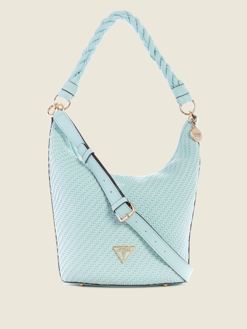 Guess Hassie Women's Shoulder Bags Turquoise | 0698-XMKVC