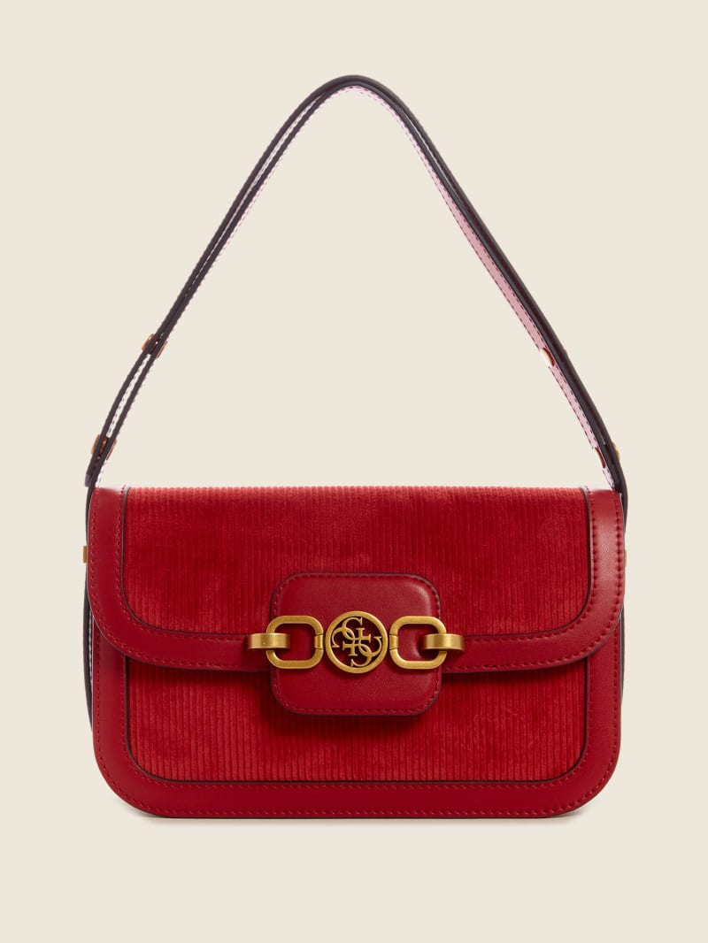 Guess Hensely Convertible Women's Satchel Bags Red | 6801-YSHBF