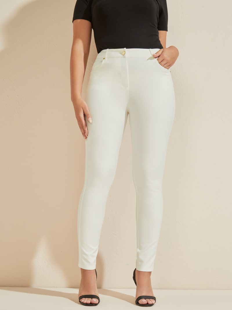 Guess Hollywood Skinny Women's Pants White | 4809-KPZHE