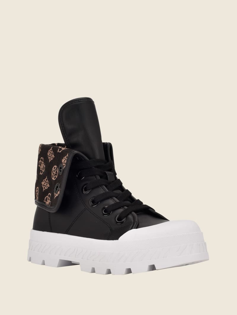 Guess Horlo Chunky High-Top Women's Sneakers Black | 1238-QTUZO