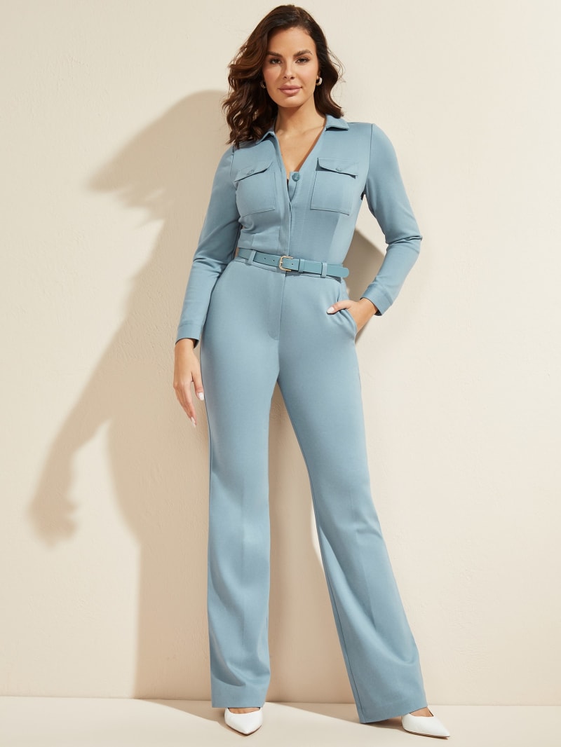 Guess Jones Jumpsuit Women's Dress Blue | 3072-XHGFB