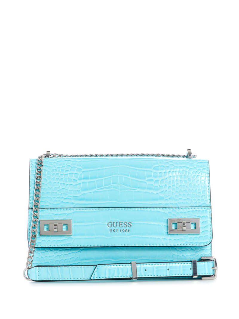 Guess Katey Convertible Women's Crossbody Bags Light Turquoise | 0572-UHFEJ