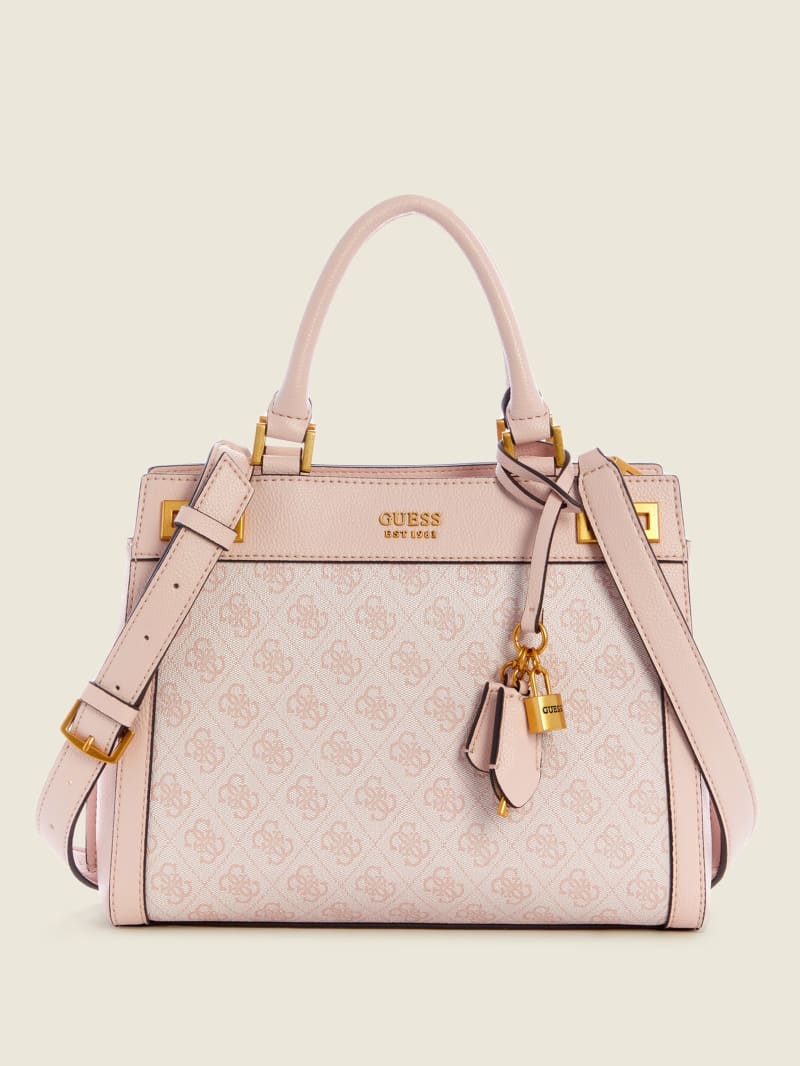 Guess Katey Luxury Women's Satchel Bags Pink | 4985-NVTGC