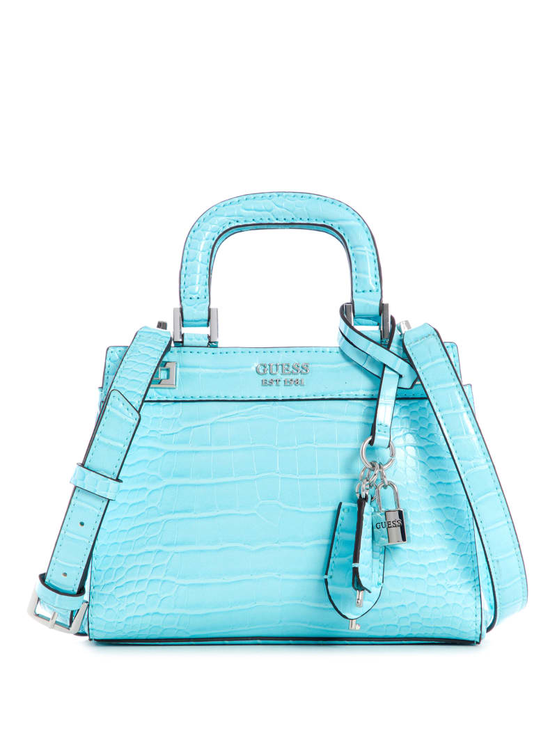 Guess Katey Women's Satchel Bags Light Turquoise | 3269-NZWHA