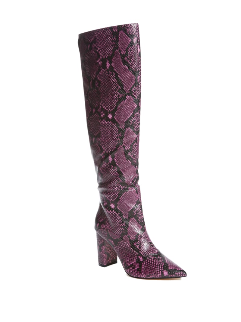 Guess Ladie Snake Women's Boots Pink | 2850-OEQTB