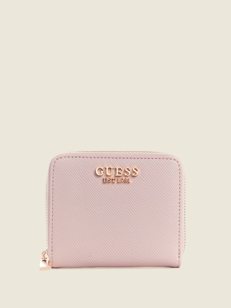 Guess Laurel Small Zip-Around Women's Wallets Light Rose | 0427-UFRMD