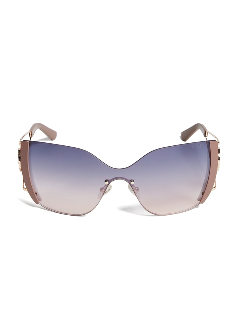 Guess Lorin Cat-Eye Women's Sunglasses Gold | 7132-BHAZG