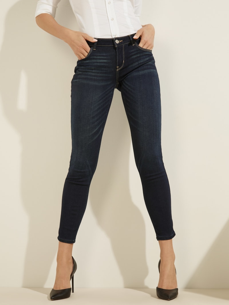 Guess Low-Rise Power Skinny Women's Pants Wash | 9365-DFWLJ