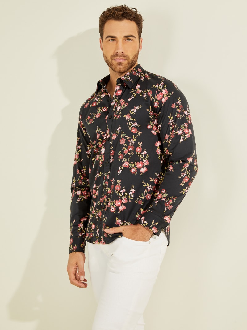 Guess Luxe Bouquet Men's Shirts Flower | 0345-HPVEK