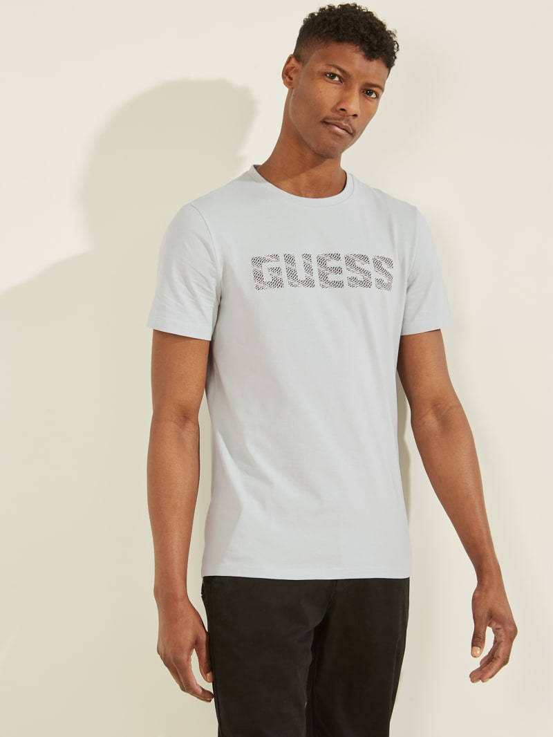 Guess Magick Logo Tee Men's T Shirts Grey | 0752-VWOFG