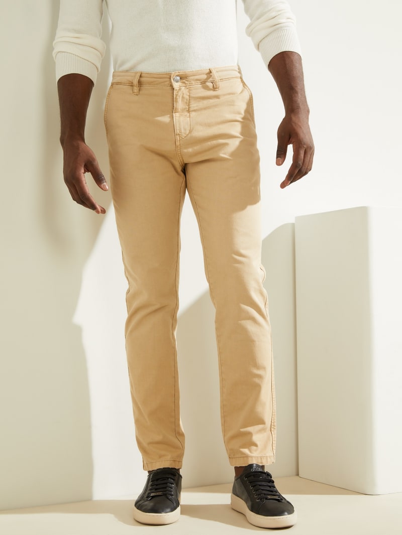 Guess Maxs Men's Pants Beige | 5489-WNADG