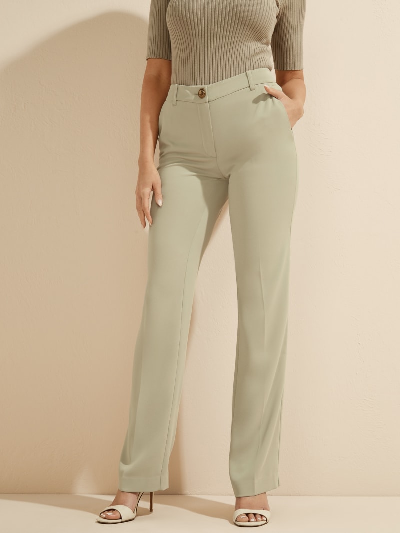 Guess Maya Wide-Leg Genesis Women's Pants Mint | 4510-XSLRA