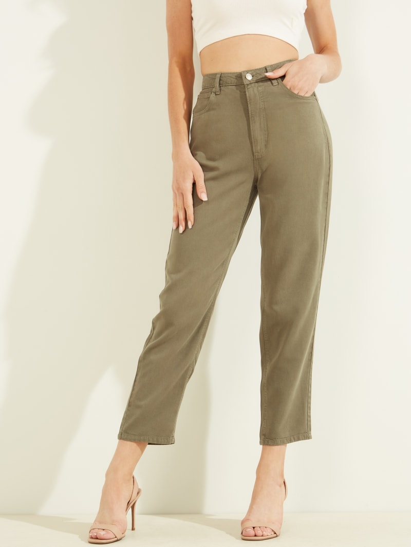 Guess Mom Women's Pants Olive | 3281-HCODX