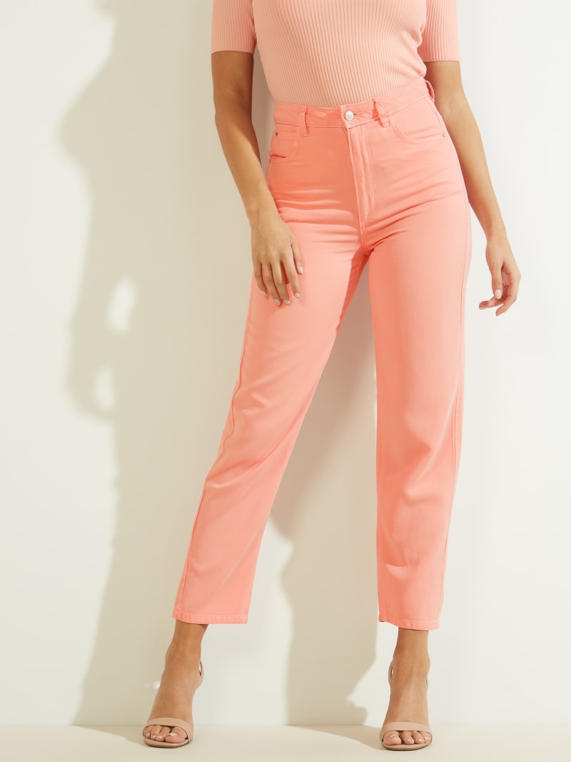 Guess Mom Women's Pants Pink | 1063-LZIMV