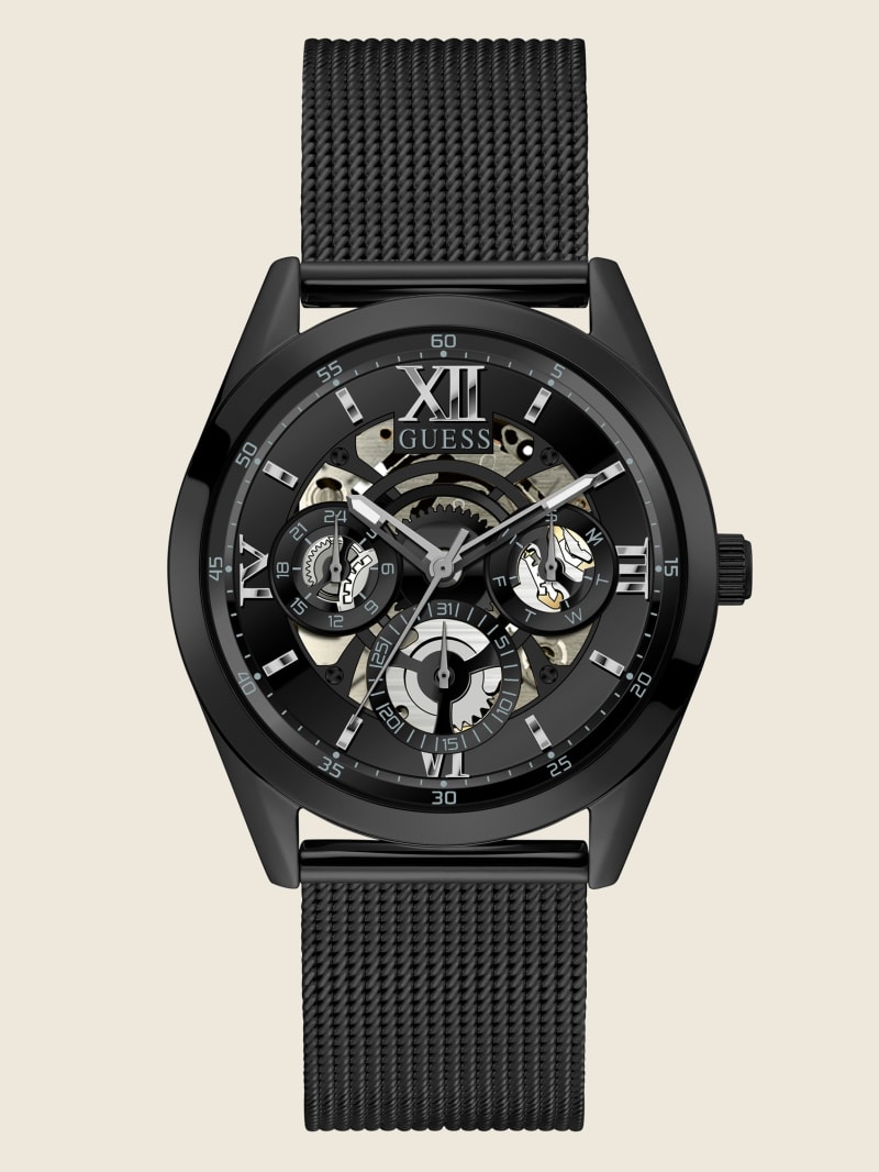 Guess Multifunction Men's Watches Black | 5637-ZFDAS