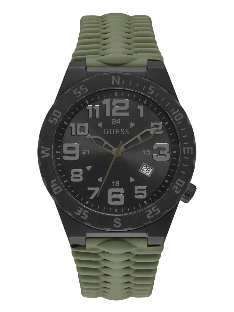 Guess Olive And Multifunction Men's Watches Olive | 8739-KFSUP