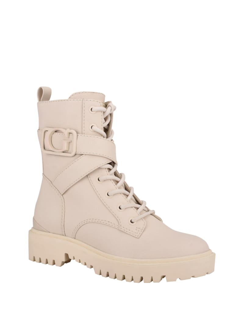 Guess Orana Combat Women's Boots White | 3640-JXWVF