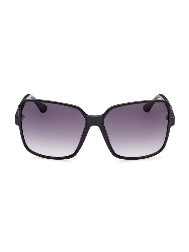 Guess Oversized Square Logo Women's Sunglasses Silver | 8041-ITOMQ