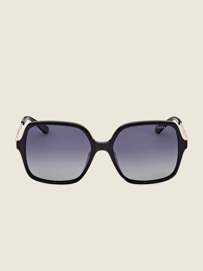 Guess Oversized Square Women's Sunglasses Black | 0976-WYSHO