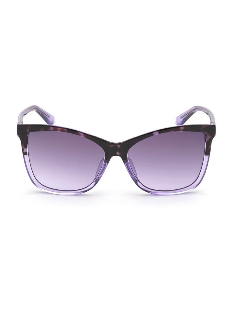 Guess Purple Square Women's Sunglasses Purple | 3980-RMCBH