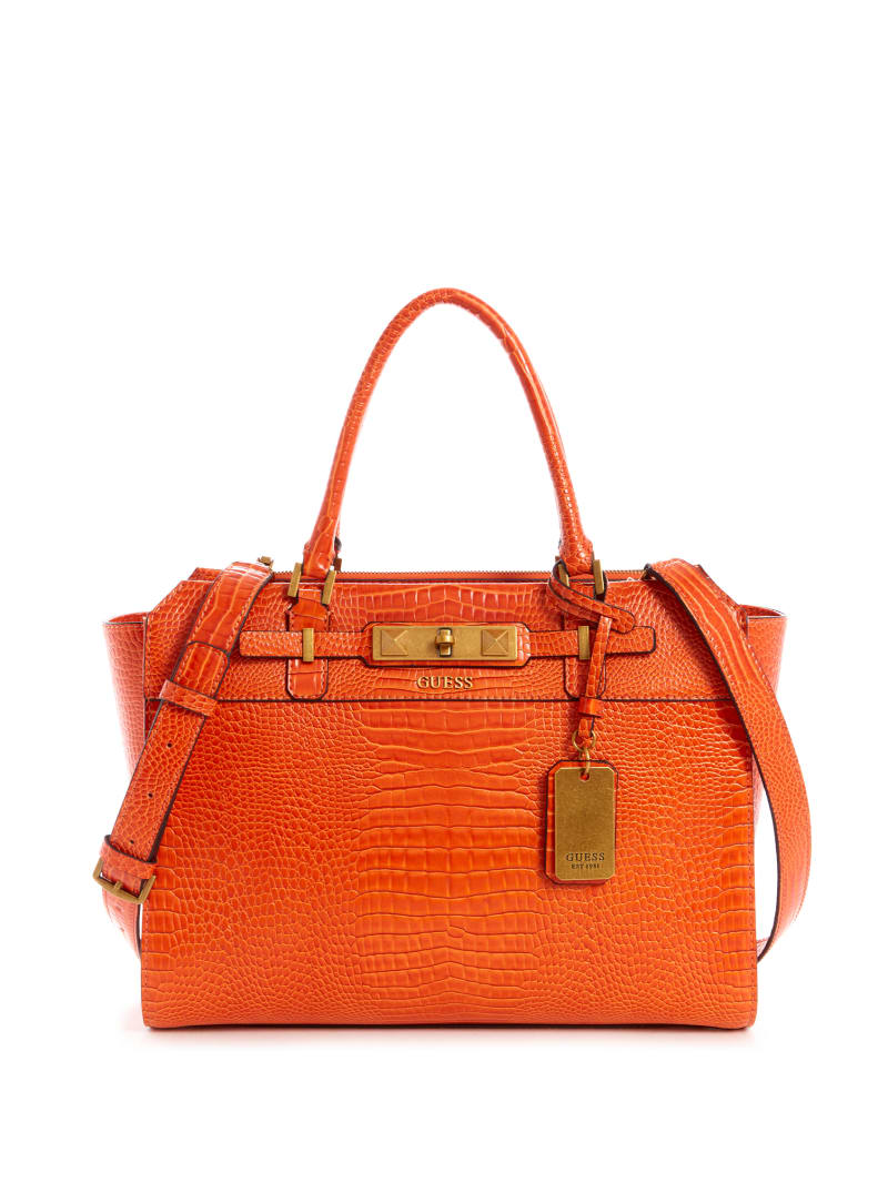 Guess Raffie Carryall Women's Tote Bags Orange | 3902-NJXCY