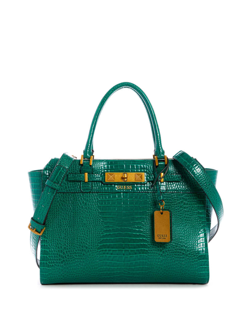 Guess Raffie Carryall Women's Tote Bags Green | 7830-YCDGX