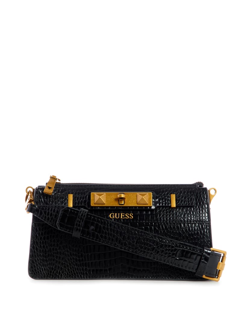 Guess Raffie Women's Crossbody Bags Black | 6703-RUIHN