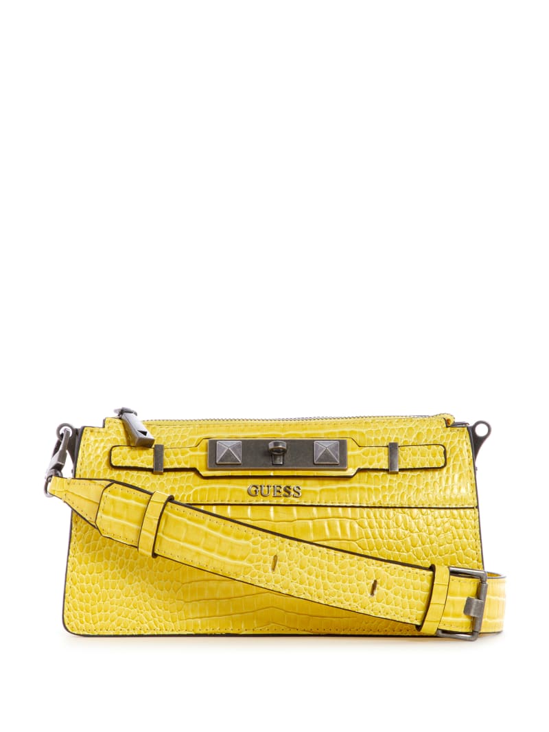 Guess Raffie Women's Crossbody Bags Yellow | 4162-SKPZI