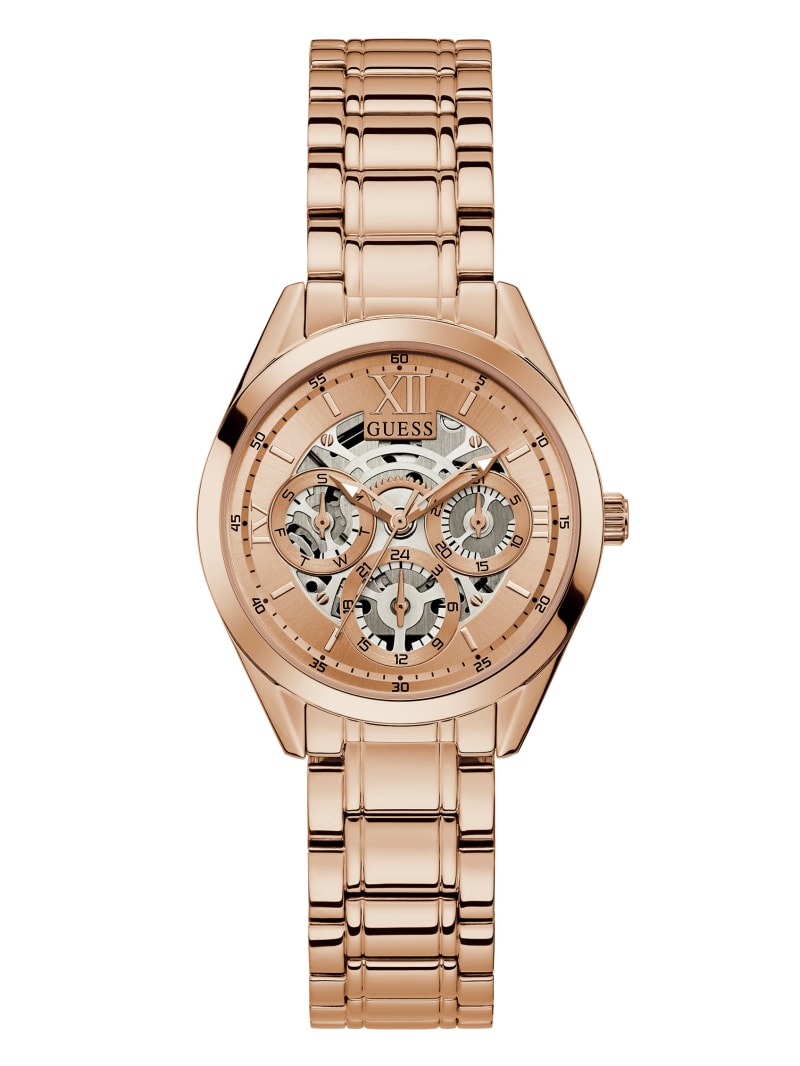 Guess Rose Gold-Tone Multifunction Women's Watches Copper | 6219-JYKLW