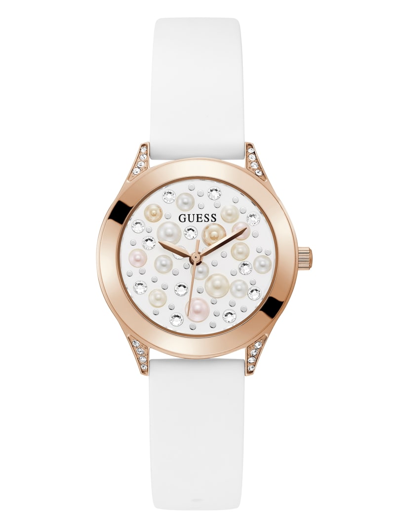 Guess Rose Gold-Tone and Pearl Analog Women's Watches Multicolor | 1670-VPWHK