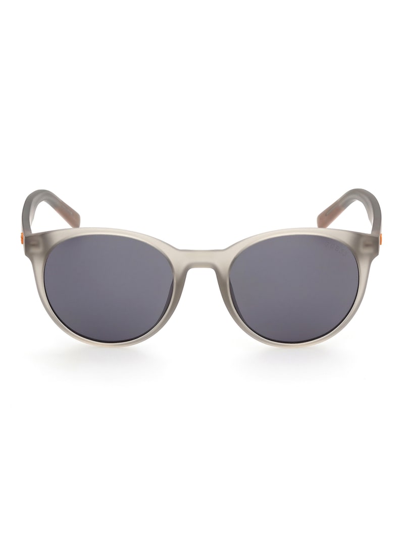 Guess Round Men's Sunglasses Grey | 9276-PEGYB