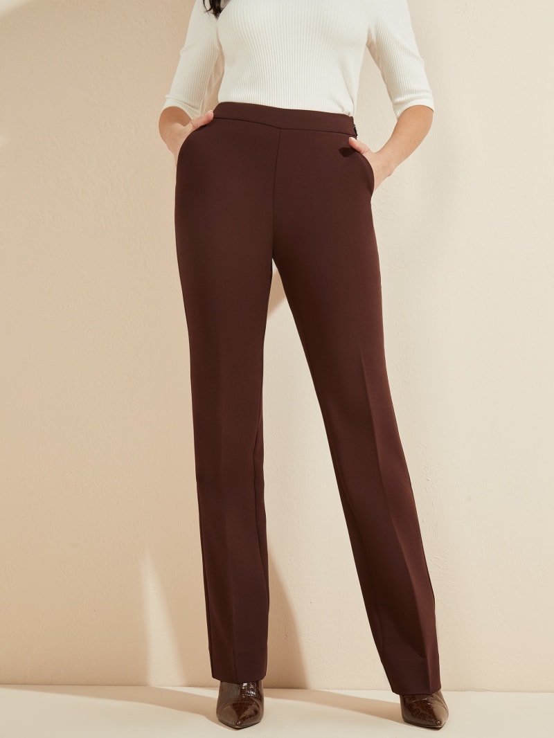 Guess Sally Women's Pants Burgundy | 9648-LCRZB