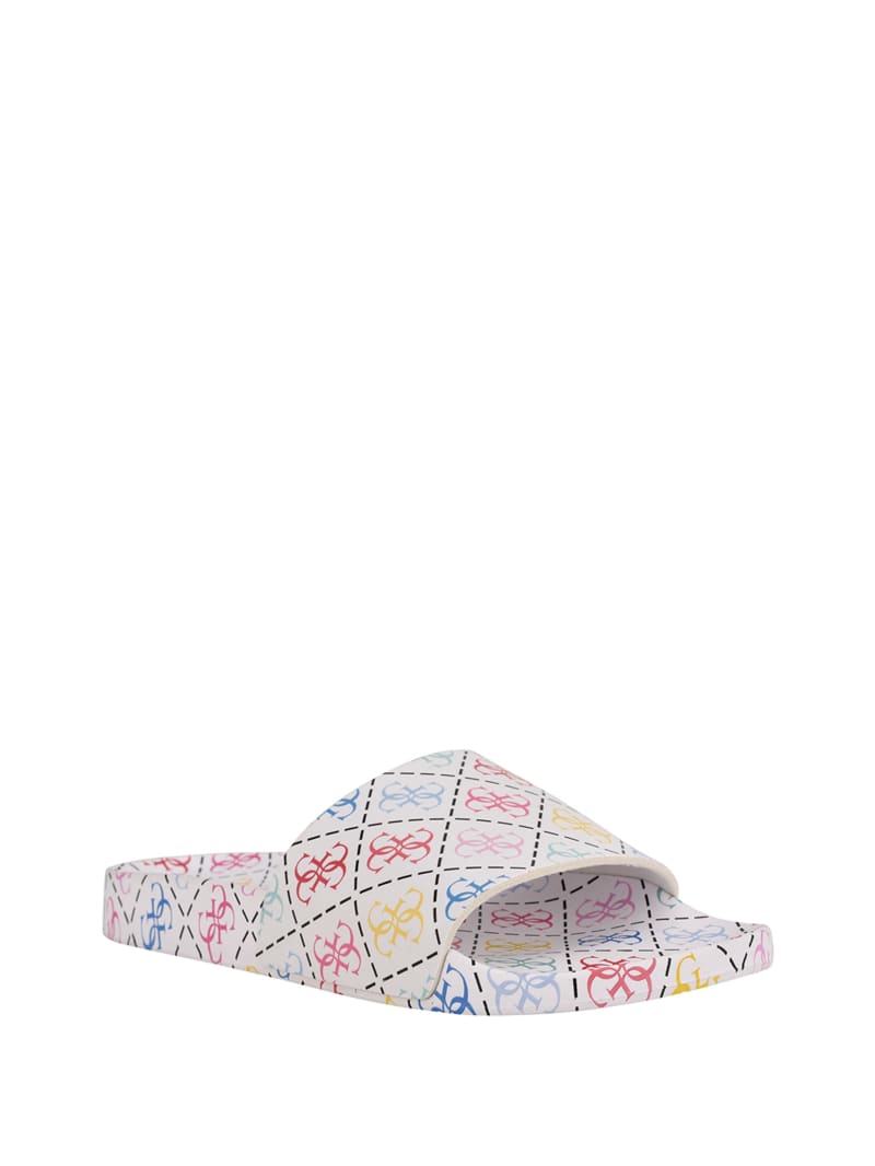 Guess Savan Logo Pool Women's Slides Multicolor | 9067-XJTHE