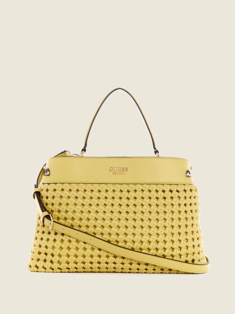 Guess Sicilia Women's Satchel Bags Light Gold | 0951-XRQLE