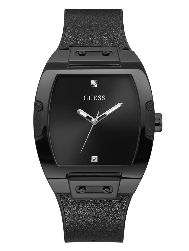 Guess Silicone Barrel Analog Men's Watches Black | 9024-VEUSP