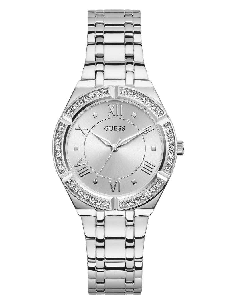 Guess Silver-Tone Analog Women's Watches Silver | 3947-EQSNO