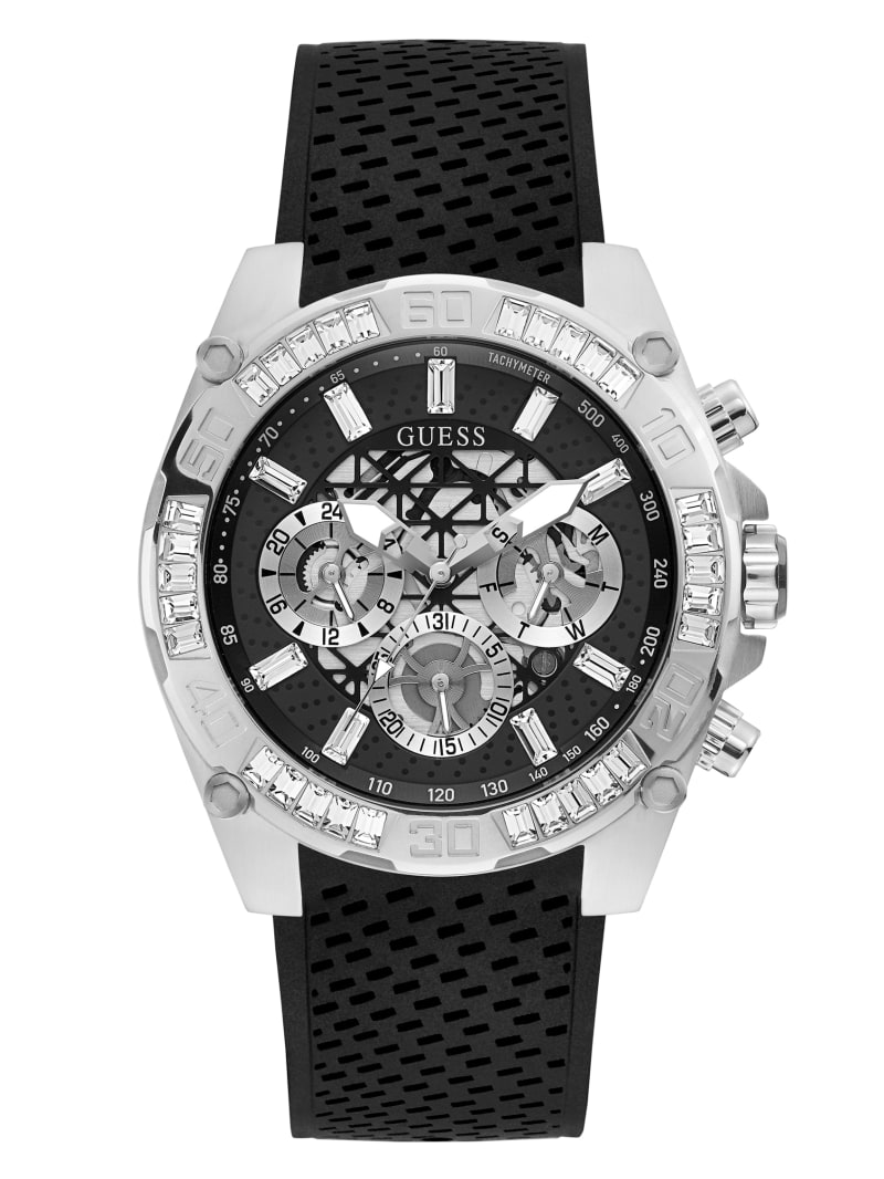 Guess Silver-Tone And Tachymeter Men's Watches Multicolor | 3107-DFHBL