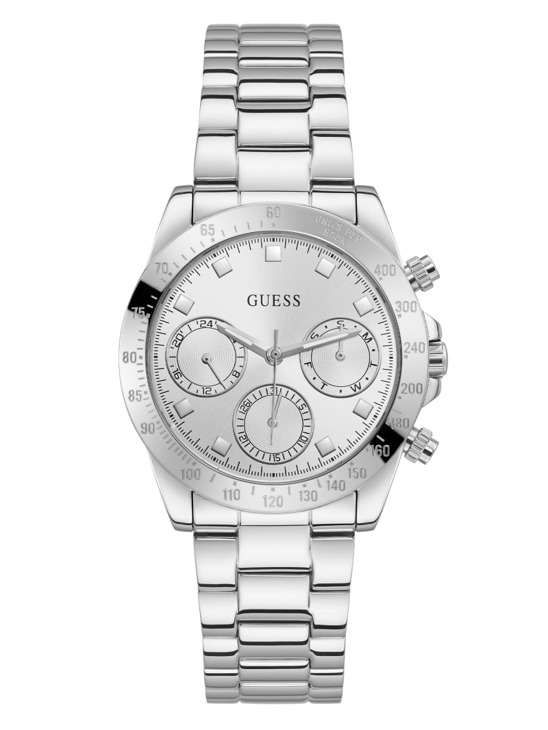 Guess Silver-Tone Multifunction Women's Watches Multicolor | 7208-YKEWP