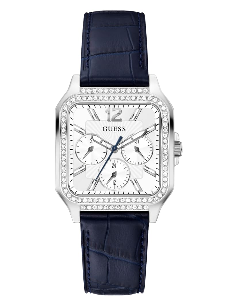 Guess Silver-Tone Square Multifunction Women's Watches Multicolor | 1275-XVMGS