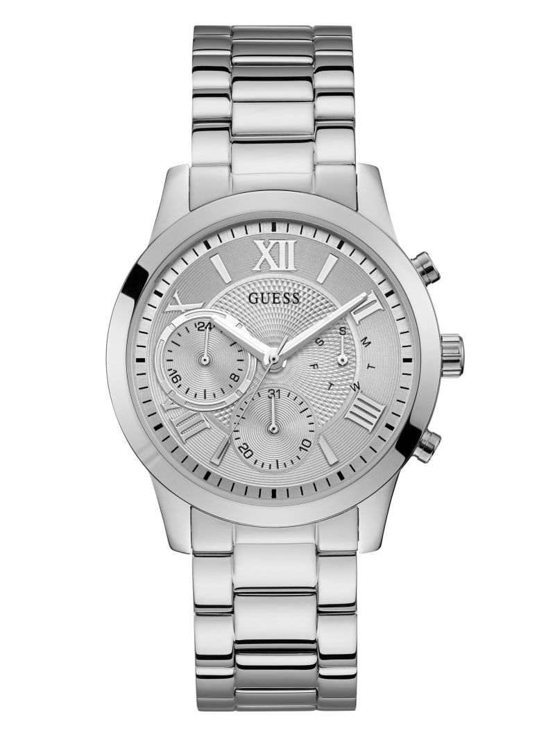 Guess Silver-Tone Women's Watches Silver | 0518-VRMLZ