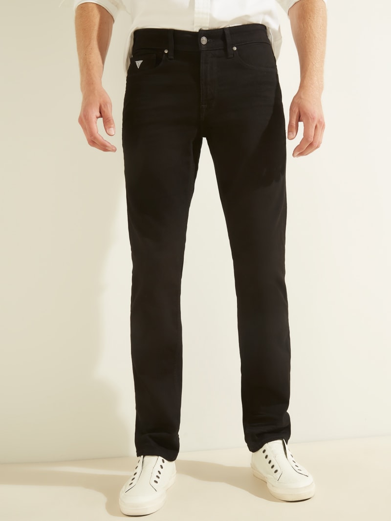 Guess Slim Straight Men's Pants Black | 9827-YWDML