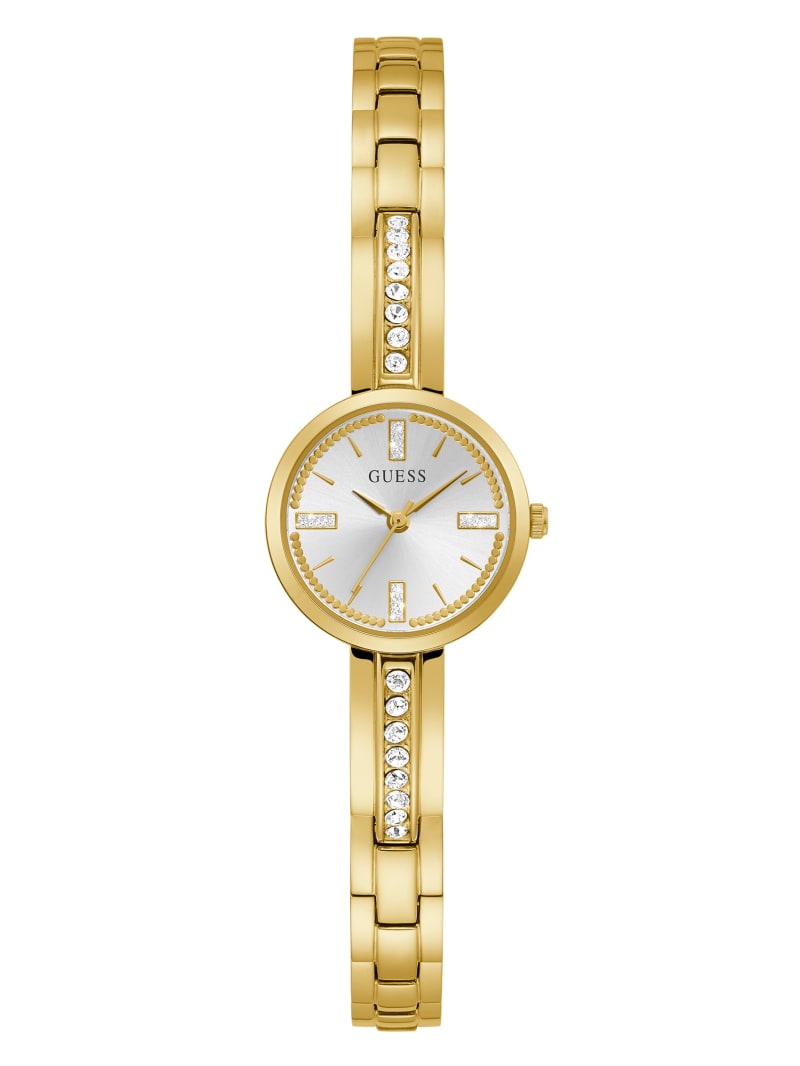 Guess Sofia Gold-Tone Crystal Analog Women's Watches Gold | 8163-IPYFQ