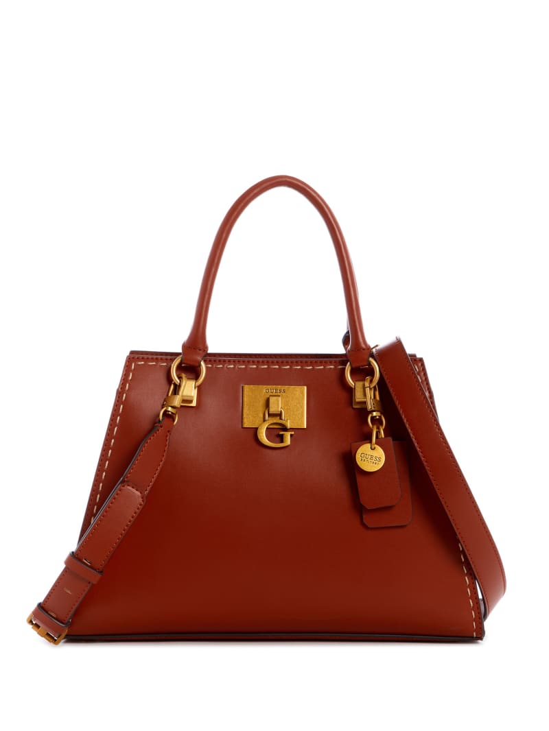 Guess Stephi Girlfriend Women's Satchel Bags Burgundy | 3260-JOWVS