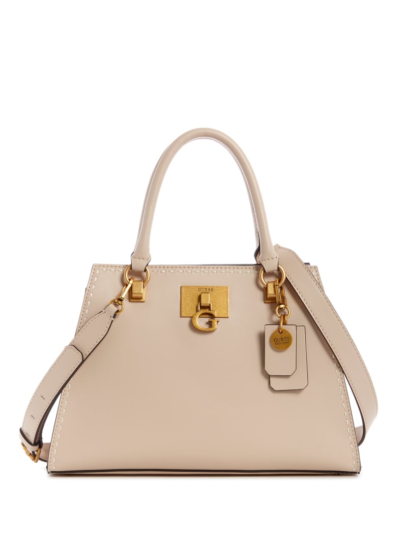 Guess Stephi Girlfriend Women's Satchel Bags Beige | 3580-WUANT