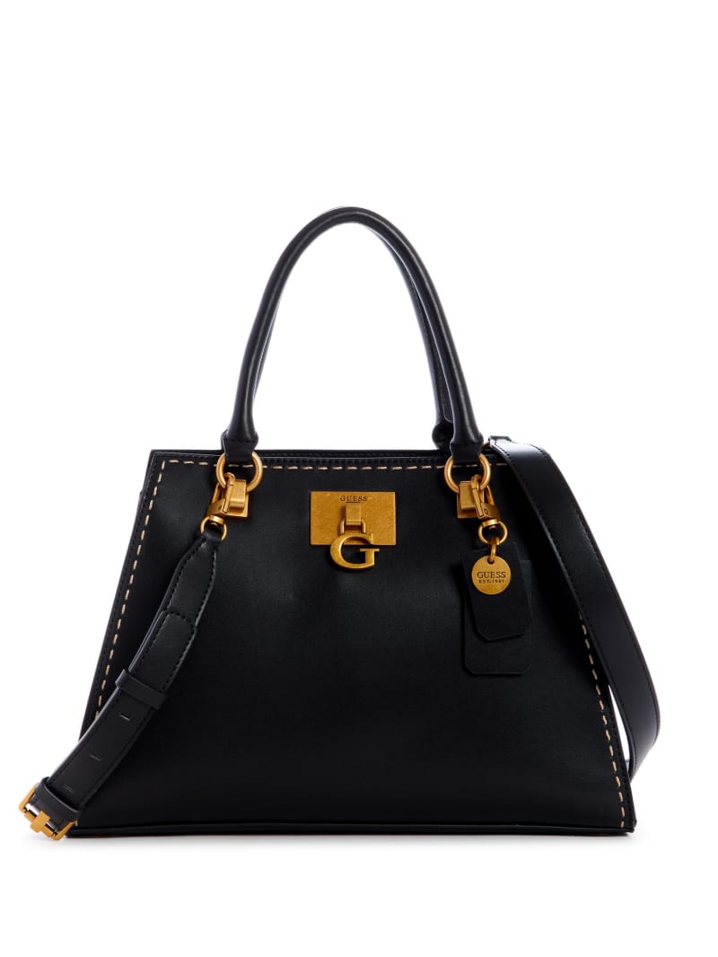 Guess Stephi Girlfriend Women's Satchel Bags Black | 8160-JYXAI