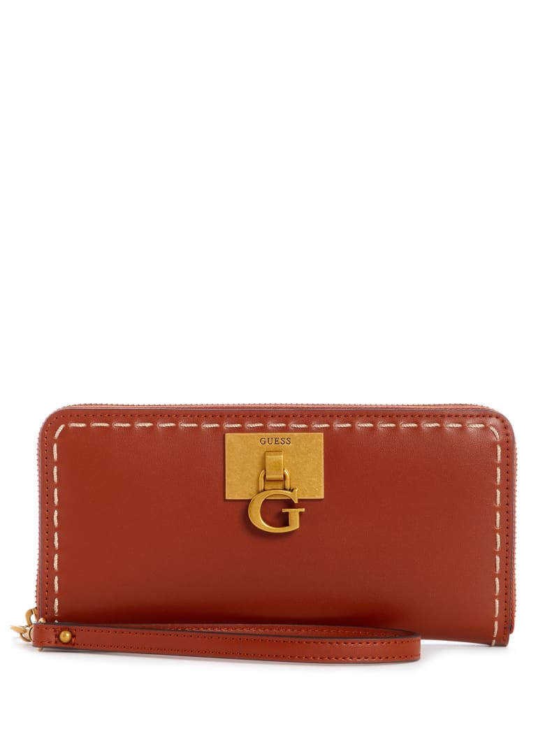 Guess Stephi Large Zip-Around Women's Wallets Orange | 2483-WECPD