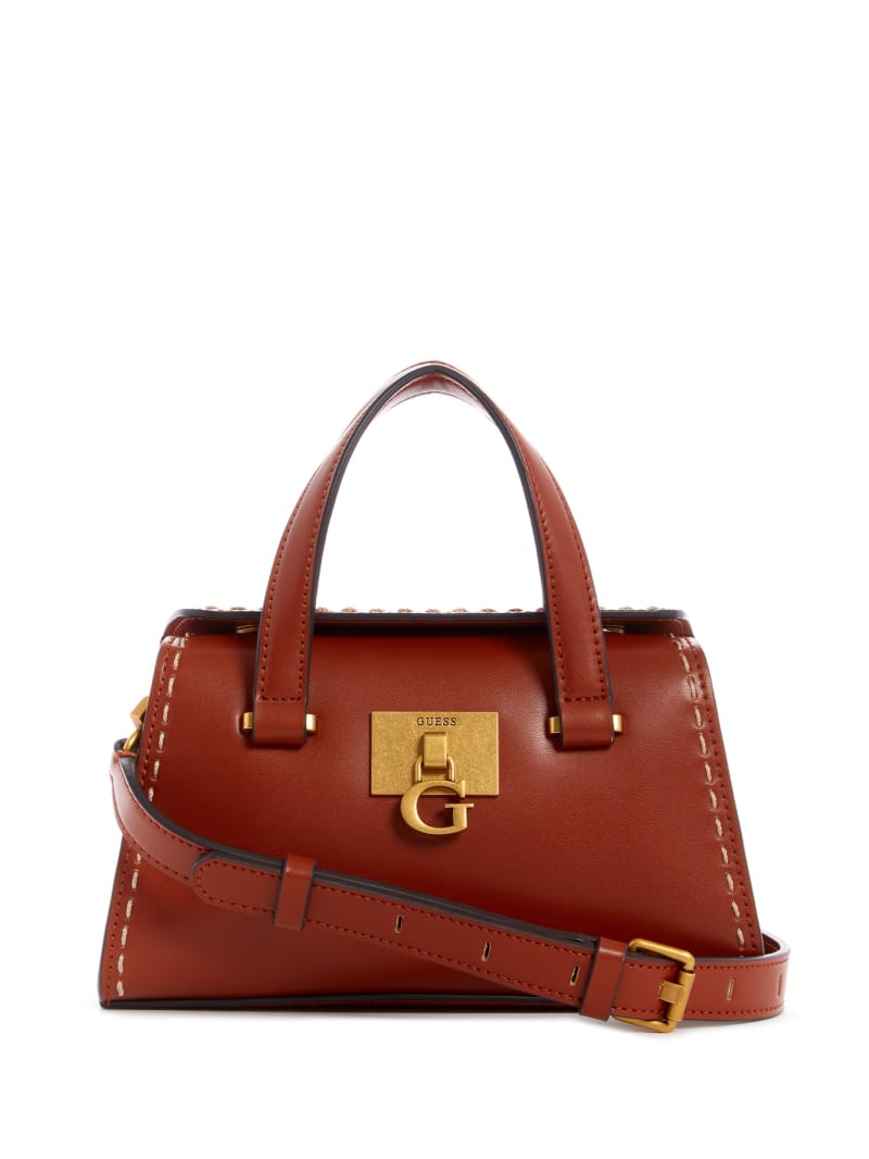 Guess Stephi Women's Satchel Bags Burgundy | 6740-TBHUY